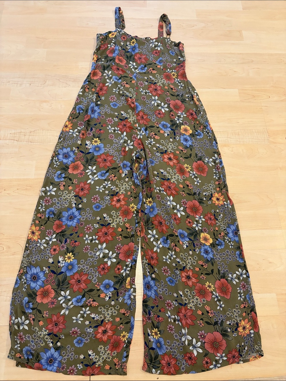 O’Neill Floral Wide Leg Jumpsuit Size Small Boho Festival Romper